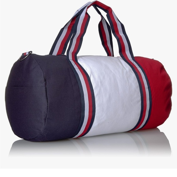 Tommy Hilfiger Classic Spell Out Canvas Duffle Bag - Picture 2 of 9
